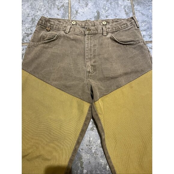 Vintage Wrangler Pants Men’s 36x32 Double Knees Rugged Gear Workwear Utility - Picture 3 of 12